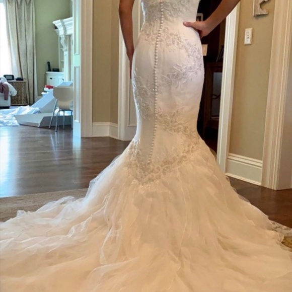 Matthew Christopher Wedding Dress - Picture 9 of 12